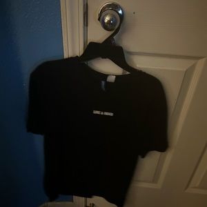 H&M LOVE & ORDER T SHIRT BLACK SIZE XS MEN
